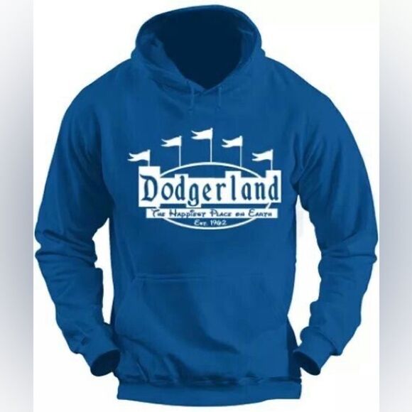 Gildan Los Angeles Baseball DodgerLand Blue Sweatshirt Pullover Size X - Picture 1 of 6